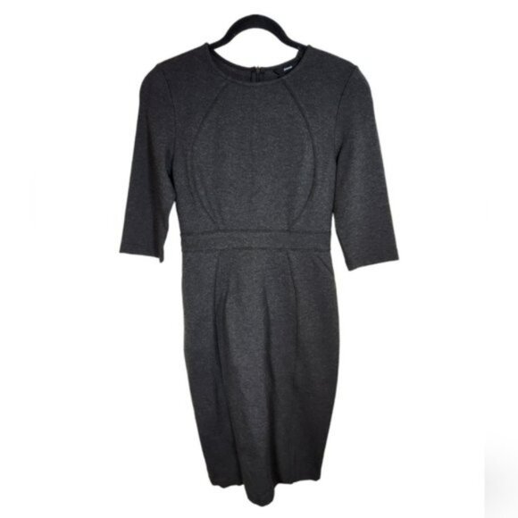Betabrand Midi Dress Small Charcoal Gray New w Tags Workwear - Picture 1 of 10